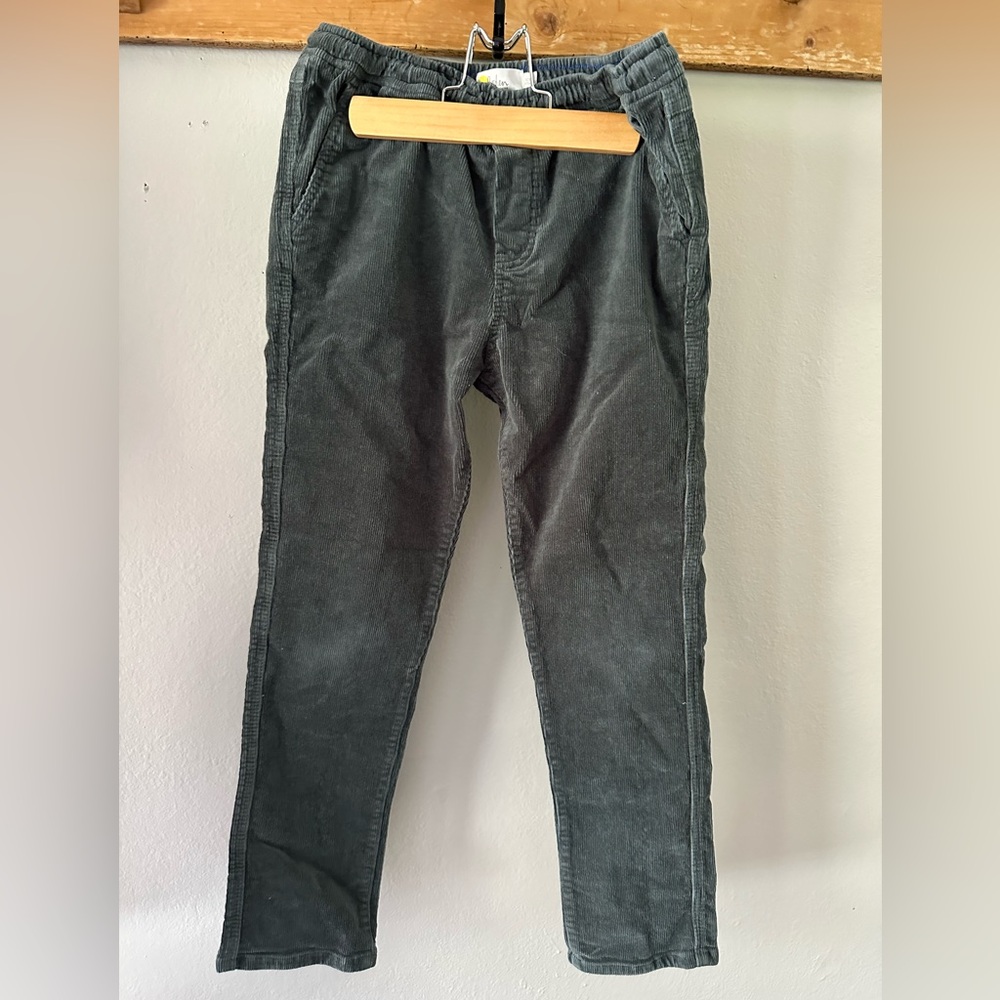 Mini Boden boys pull on corduroys gray size 10